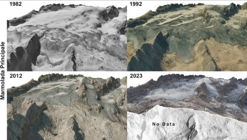L’inesorabile destino dei ghiacciai delle Dolomiti
