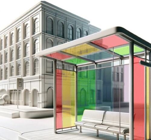 Pisa, fotovoltaico colorato con pannelli solari in plastica riciclata